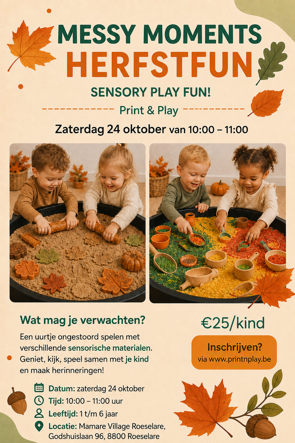 Messy Moments: herfst (24 oktober) - Mamare Village - Afbeelding 1