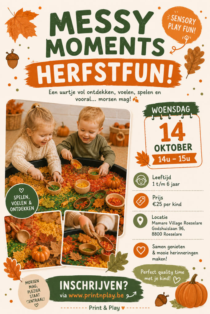 Messy Moments: herfst (14 oktober) - Mamare Village